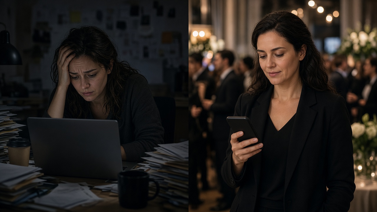 Event organizer using a staffing app at a live venue